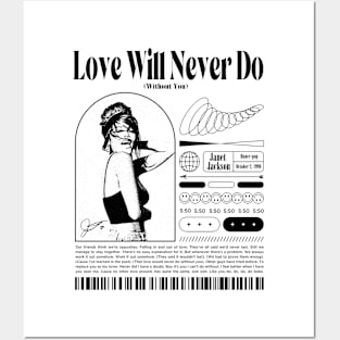 Janet Jackson Love Will Never Do Posters and Art